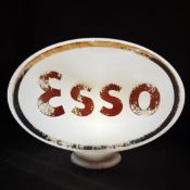Esso Opal Milk Glass Petrol Pump Globe