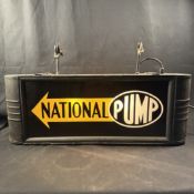 National Pump Company Double-Sided Illuminated Lightbox Sign