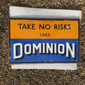 Dominion Motor Spirit Advertising Enamel Sign