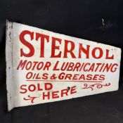 Sternol Motor Lubricating Oils and Greases Enamel Flange Sign