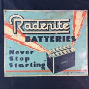 Radenite Batteries Advertising Sign