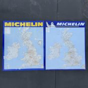 Two Michelin Map Tin Signs