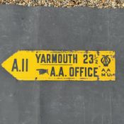 AA & MU Directional Road Sign