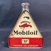 Gargoyle Mobiloil D Triangular One-Litre Oil Can