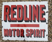 Large Redline Motor Spirit Enamel Sign