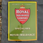 Royal Insurance Company Limited Enamel Advertising Sign