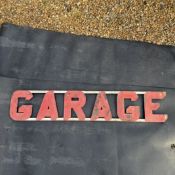 Large-format Garage Painted Steel Sign