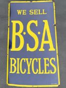 BSA Bicycles Enamel Sign