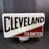 Cleveland Petroleum Milk Glass Petrol Pump Globe