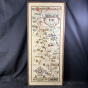 A. E. Taylor: Esso Plan of the Great North Road Signed Print