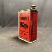 Atomist Car Cleanser and Polisher Lithographed Tinplate Tin