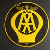 AA Double-Sided Enamel Sign