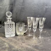 Esso Centenary Commemorative and Award Glassware Collection Crystal and Glass