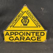 AA Appointed Garage Enamel Sign
