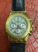 18ct GOLD JAEGER LECOULTRE CHRONOGRAPHE KRYOS WATCH - 90 GRAM
