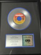 COLUMBIA 2-000-000 GOLD SALES AWARD PRESENTED TO MICHAEL JACKSON FOR JACKSON/ McCARTNEY SONG 