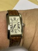 18ct WHITE GOLD CARTIER TANK AMERICAINE WATCH