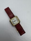 RARE 18ct WHITE & YELLOW GOLD CARTIER CEINTURE WATCH