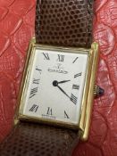 18ct GOLD JAEGER LECOULTRE WATCH - 34 GRAM