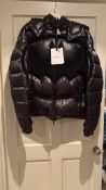 RARE MONCLER BATMAN SOLANDER BRAND PATCH REGUSLAR FIT SHELL DOWN JACKET SIZE 4