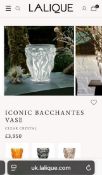 LALIQUE ICONIC BACCHANTES VASE IN CLEAR CRYSTAL BOXED UNUSED