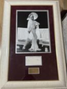 FRAMED SIGNED MARLENE DIETRICH - WALT DISNEY WORLD COA