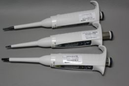 LOT OF 3 BIOHIT PROLINE PLUS PIPETTE