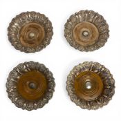 Two pairs of matching George IV Old Sheffield plate coasters