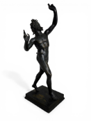 A 19th century Grand Tour bronze figure of 'The Dancing Faun of Pompeii'