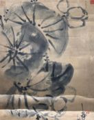 Circle of or possibly by Wu Changshuo (1844-1927) White lotus,1924