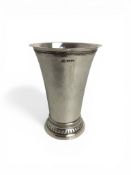 An Edwardian silver beaker, B Muller & Son, London 1902, import mark F, with German silver marks for