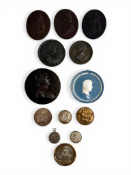 A collection of 19th century and later portrait and commemorative medallions