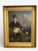 Early 19th century British School Portrait of a seated gentleman