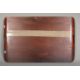 20th century rosewood and inlaid twin handled serving tray, the interior with depiction of Cunard - Image 4 of 4