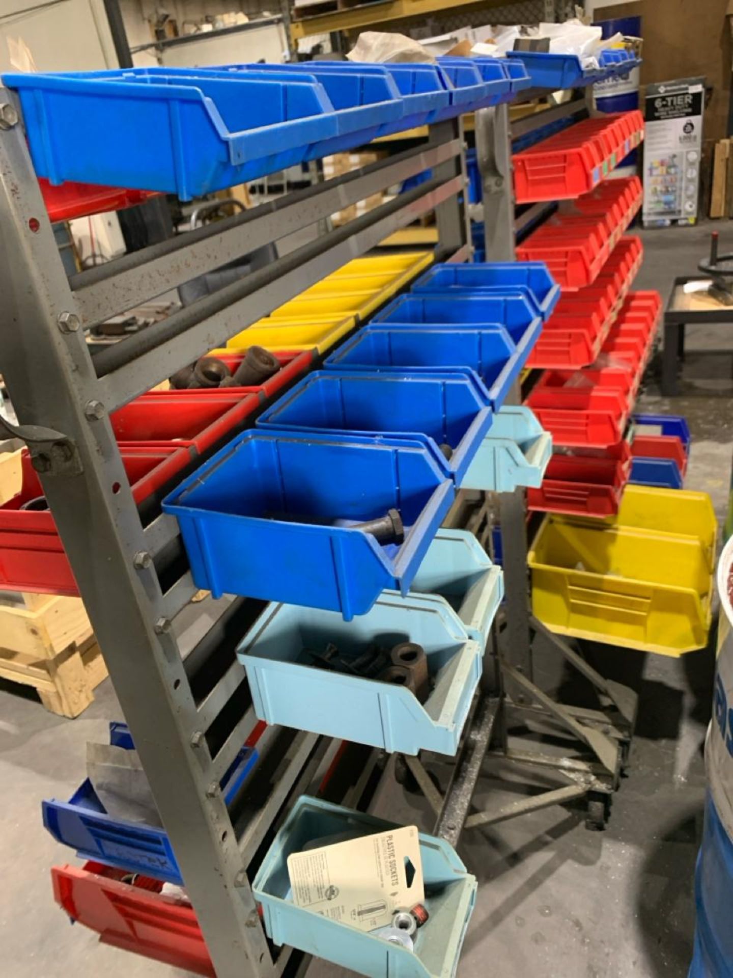 Lot of (2) Industrial Hardware Racks with Assorted Fasteners and ...