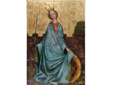 HEILIGE KATHARINA, TAFELBILD IN DER ART DER GOTIK