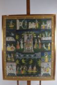 India groot schilderij