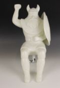 A Volvo Lorry ‘Viking’ cab-mounted advertising truck mascot, the vacuum formed plastic figure