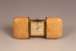 A Waltham silver half hunter pocket watch Birmingham 1912, the outer case with blue enamel Roman