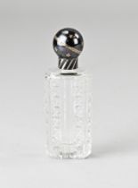 Fragrance bottle with silver cap