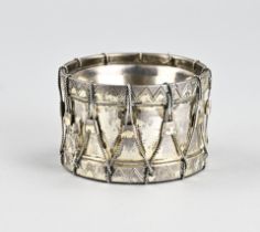 Silver caviar dish