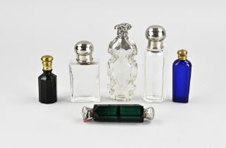 Lot of various perfume bottles