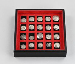 Lot of antique silver buttons