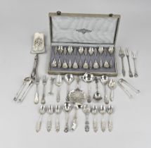 Large lot of silver cutlery ( Bloem)