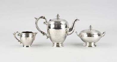 Silver tea set, 3-piece