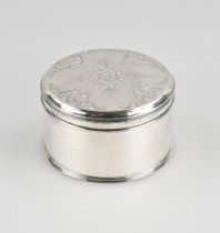 Silver cookie tin
