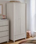 Julipa Latimer Double Wardrobe in white wash BNIB
