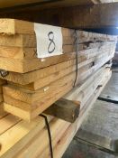 Title: Pallet of 62 lengths of Sawn Plain Softwood 35mm x 130mm @1.8m longDescription: Pallet of