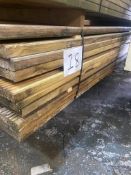 Title: Pallet of 99 lengths of treated decking 32mm x 120mm @3.0mDescription: Pallet of 99 lengths