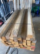 Title: Pallet of 55 lengths of rough sawn 100mm x 100mm @2.4m Description: Pallet of 55 lengths of